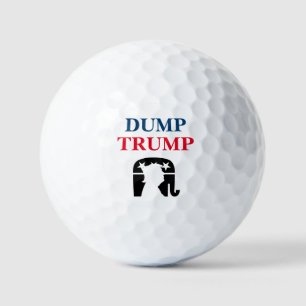 Anti-Präsident Donald Trump-Politik Golfball