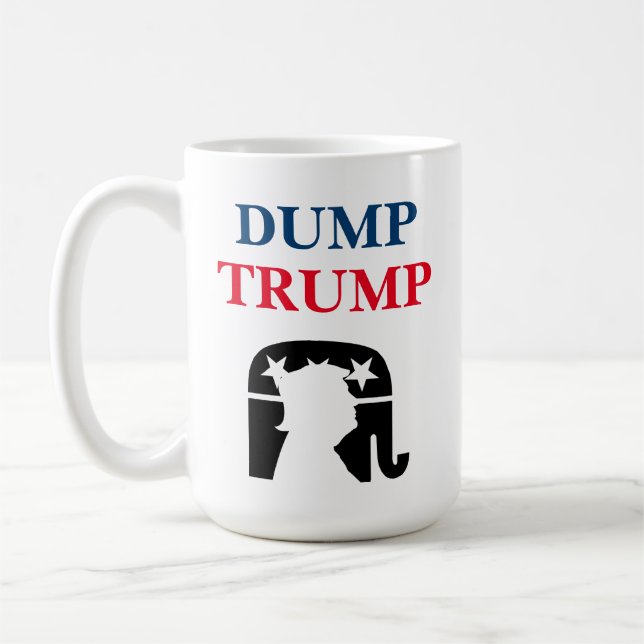 Anti-Präsident Donald Trump-Politik Kaffeetasse (Links)
