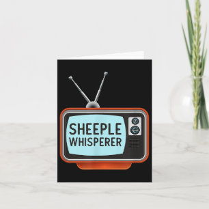Anti Propaganda Mainstream Media T Shirt - Sheeple Karte