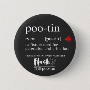 Anti Putin POOTIN Funny Dictionary Button