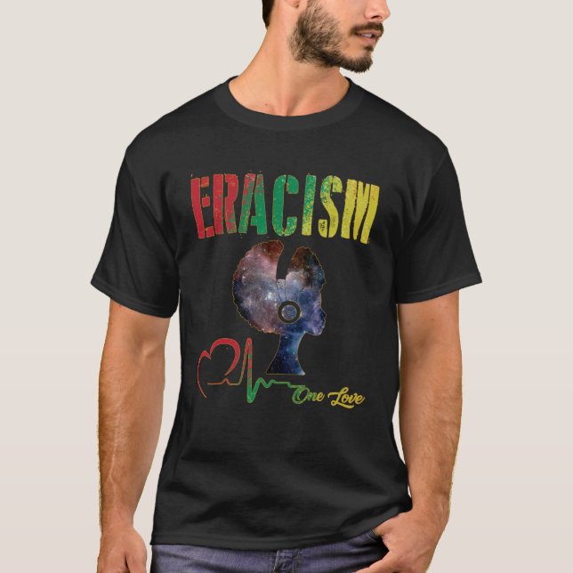 anti racism uprising Human Rights ERACISM T-Shirt (Vorderseite)