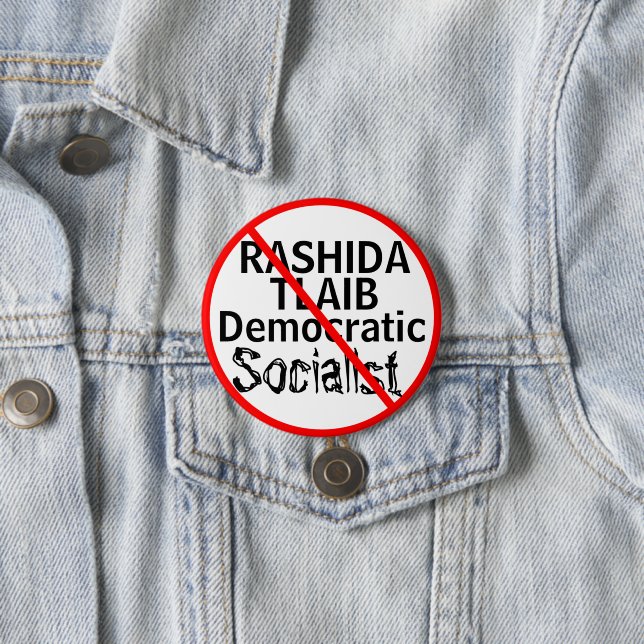 Anti-Rashida Tlaib Demokraten Button (Beispiel)