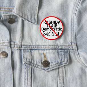 Anti-Rashida Tlaib Demokraten Button