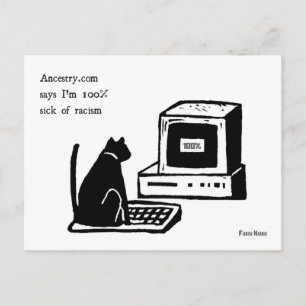 Anti-Rassismus Haiku Postkarte