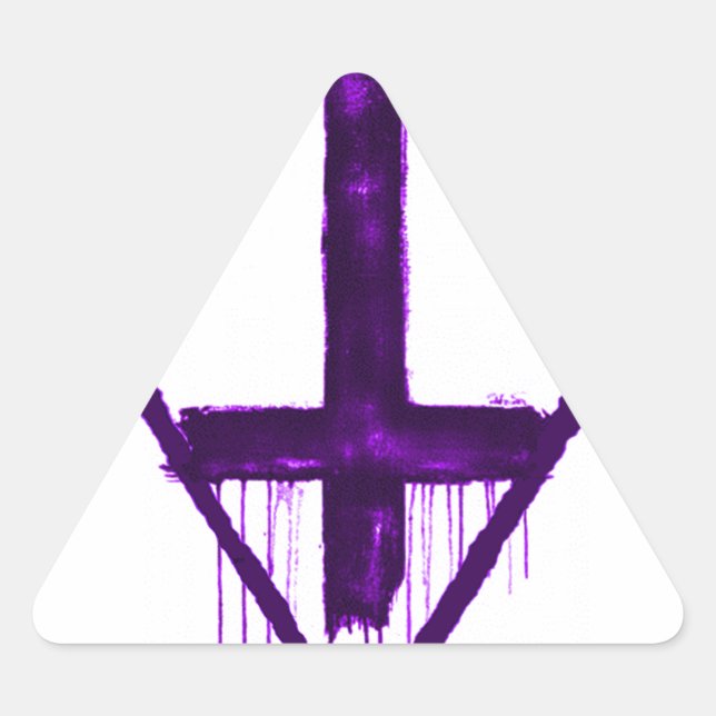 Anti-Religion Anti-Illuminati iPhone Fall Dreieckiger Aufkleber (Vorderseite)