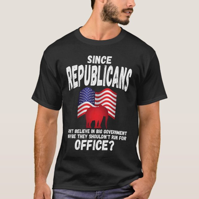 Anti Republican   Conservative Liberal American T-Shirt (Vorderseite)