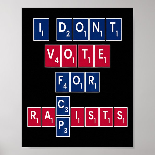 Anti Republican Liberal Equality Vote Blue Progres Poster (Vorne)