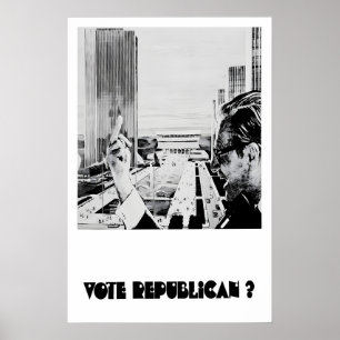 Anti-Republikanisches politisches Poster Wähle Rep