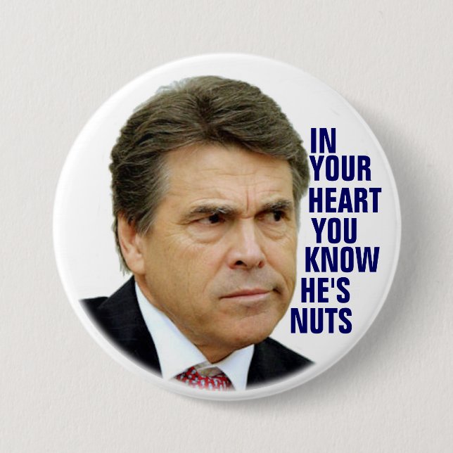 Anti-Rick-Perry Button (Vorderseite)