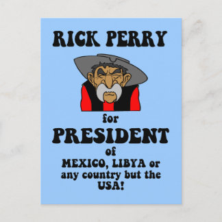 Anti-Rick-Perry Postkarte