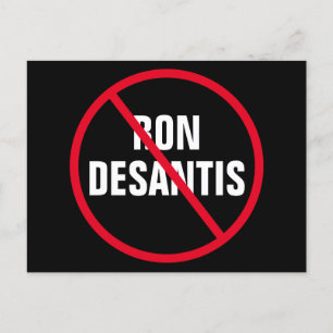 Anti Ron DeSantis Politisch Postkarte