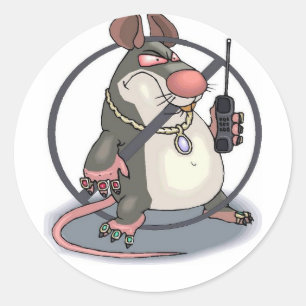 Anti-Snitch Runder Aufkleber