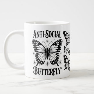 Anti-Social Butterfly Introvert Cup Spezialität Ta Jumbo-Tasse