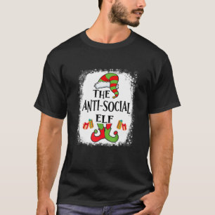 Anti-Social Elf Matching Familie Funny Christmas P T-Shirt