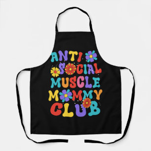 Anti Social Muscle Mommy Club Bewachung des Hügels Schürze