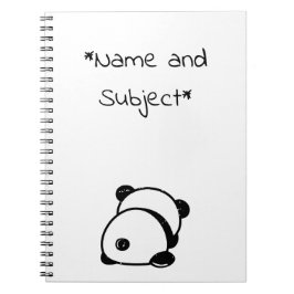 Anti-Social-Panda-Bären-Notebook Notizblock