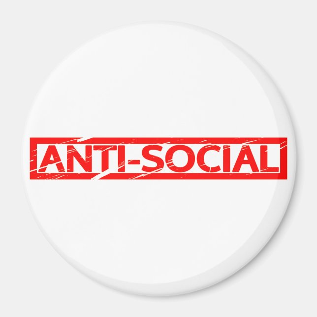Anti-soziale Briefmarke Magnet (Vorne)