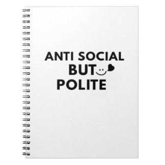 Anti-sozialer, aber höflicher lustiger Introvertie Notizblock
