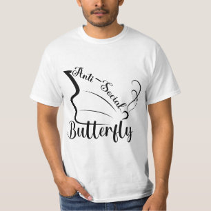 Anti-Sozialer Schmetterling T-Shirt