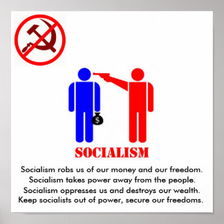 Anti-Sozialismus Poster