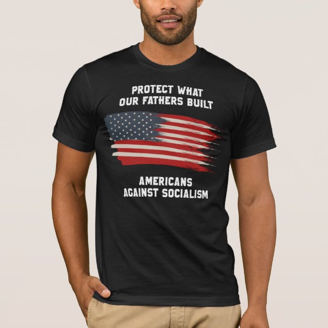 Anti-Sozialismus USA 4. Juli Kapitalismus Freiheit T-Shirt (Vorderseite)