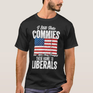Anti-sozialistischer Kommunist Pro America Patriot T-Shirt
