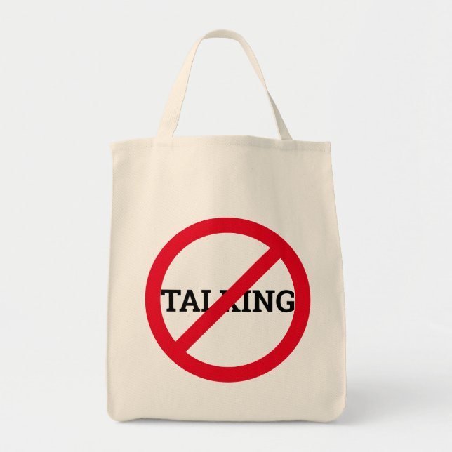 Anti Sprechen Tragetasche (Vorne)