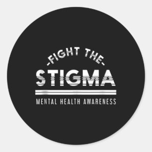 Anti - Stigma Mental Health Awareness Tank Runder Aufkleber