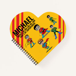 ANTI-STRESS KIDS HERO SUPERHERO POWER RED NOTIZBUCH