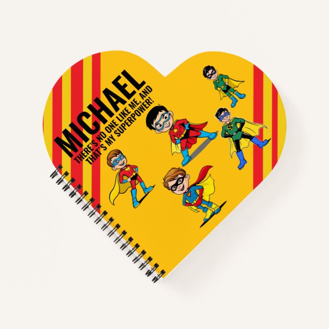 ANTI-STRESS KIDS HERO SUPERHERO POWER RED NOTIZBUCH (Vorderseite)