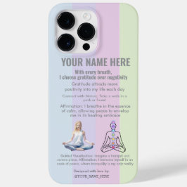ANTI-Stress YOGA CHAKRA PEACE  GRATITUDE Case-Mate iPhone 14 Pro Max Hülle