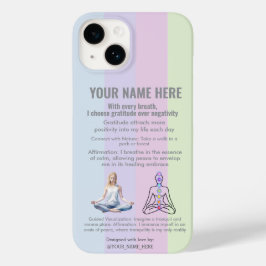 ANTI-Stress YOGA CHAKRA PEACE  GRATITUDE Case-Mate iPhone 14 Hülle