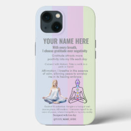 ANTI-Stress YOGA RELAX PEACE  GRATITUDE Case-Mate iPhone Hülle