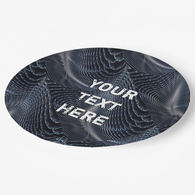 Anti-Surveillance-Camouflage #1 Pappteller (Schrägansicht)