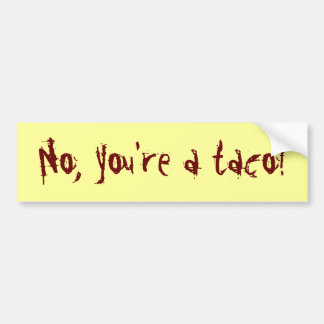 Anti-Taco Autoaufkleber