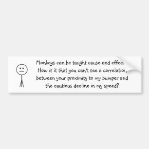 Anti-Tailgating Autoaufkleber