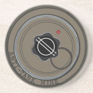 Anti-Tank-Mine Getränkeuntersetzer