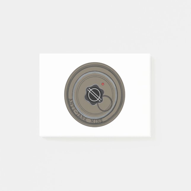 Anti-Tank-Mine Post-it Klebezettel (Vorderseite)