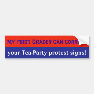Anti-Tea-Party-Autoaufkleber Autoaufkleber