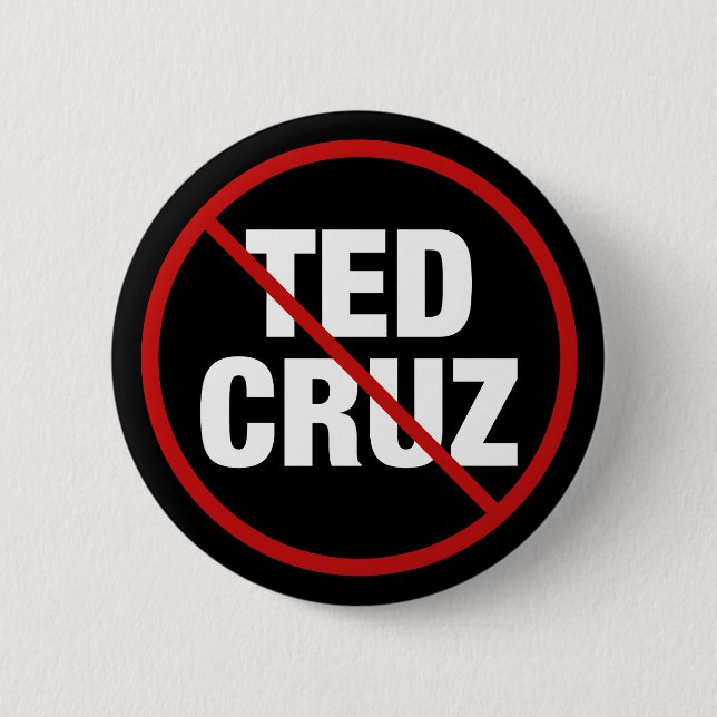 Anti Ted Cruz Texas Demokrat Button (Vorderseite)