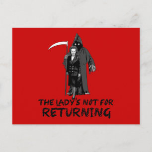 Anti Thatcher Postkarte