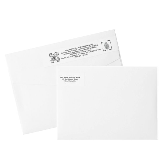 Anti-Theft White Envelope Label – Return Mail  (Von Creator hochgeladen)