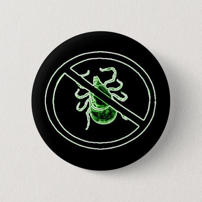 Anti-Tick Lyme Disease Awareness Button (Vorderseite)