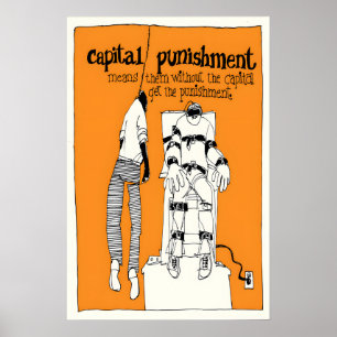 Anti-Todesstrafe-Plakat Politische Menschenrechte Poster