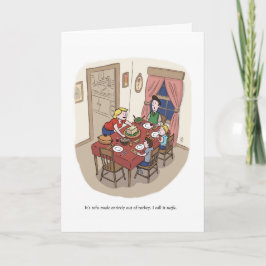 Anti-Tofurkey-Erntedank Feiertagskarte