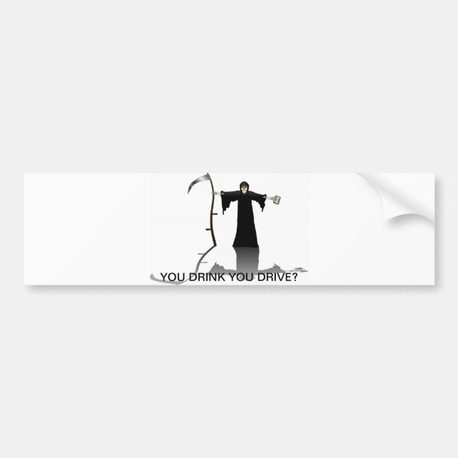 Anti-Trinken und Fahren Autoaufkleber (Vorne)