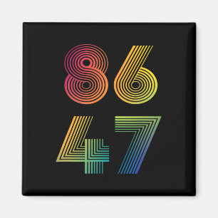 Anti Trump 8647 86 47 Impeach 47 Anti-Trump Präsid Magnet