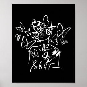 Anti Trump 8647 Floral Resist 86 47 Impeach Trump Poster