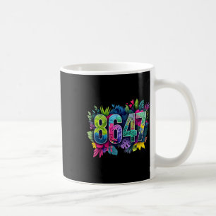 Anti Trump 8647 Floral Resist 86 47 Verklagt Trump Kaffeetasse