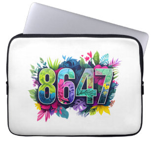 Anti Trump 8647 Floral Widerstehen 86 47 Trump ank Laptopschutzhülle